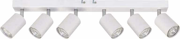 Plafoniera GU10 con cerniera - bianco a 6 pieghe