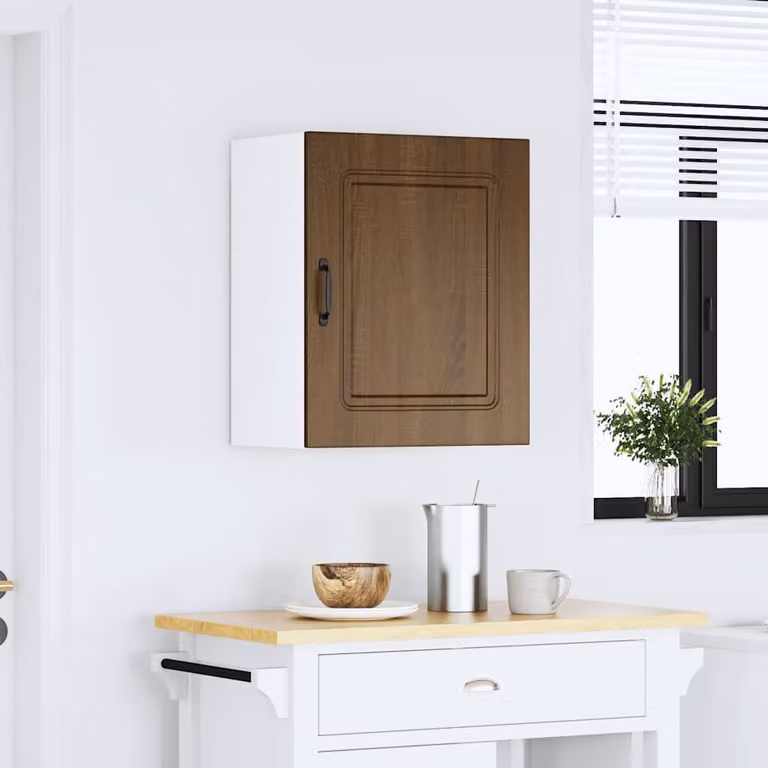 Pensile da cucina vidaXL Kalmar in legno rovere marrone con ante a battente L/P/H: 60 x 31 x 50 cm