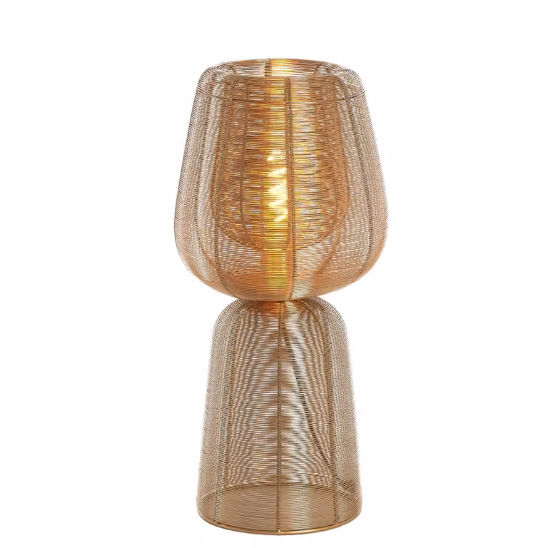 Lampada da tavolo - oro - Aboso - metallo - E27 - 1883485 - Light & Living