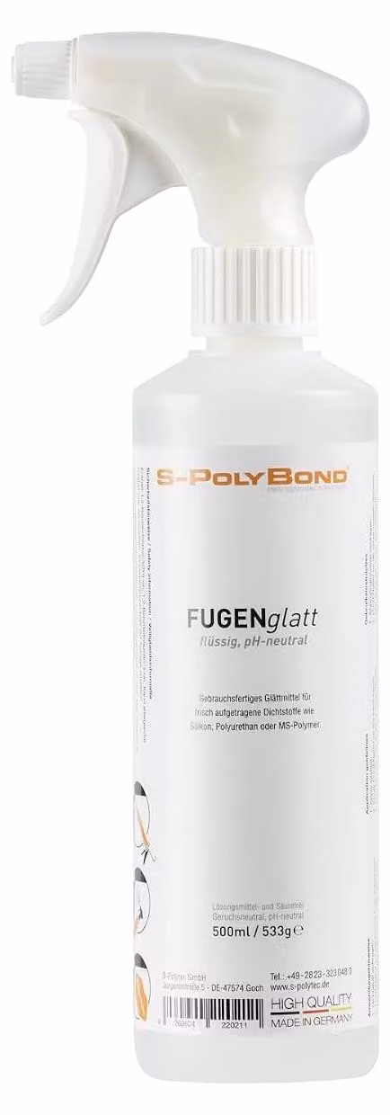 Lisciante per sigillanti e giunti, flacone spray da 500 ml, adatto per silicone e acrilico