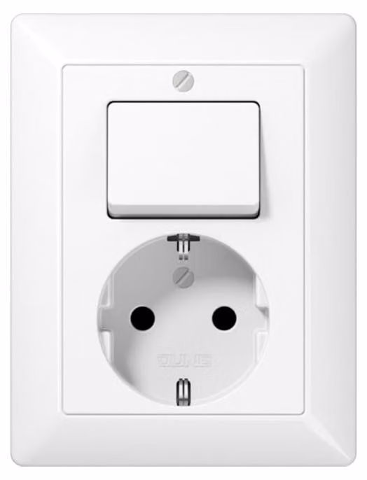 Jung SCHUKO presa di corrente aws 16A 250V con interruttore AS 5576 U WW