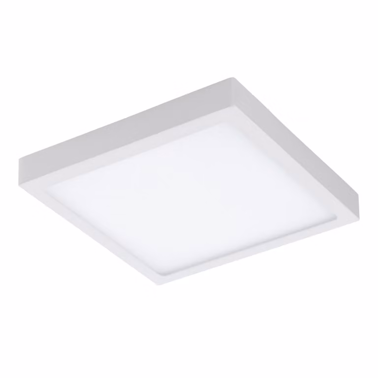 EGLO connect LED soffitto Fueva-C, lampada da soffitto intelligente per la casa, lampada da ufficio bianca, L: 30x30 cm, dimmerabile, tonalità di bianco e colori regolabili