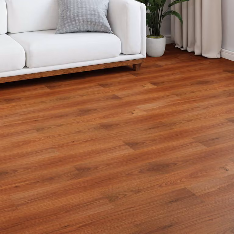 Pavimento in laminato effetto legno vidaXL Marrone Miele, confezione da 5 pezzi, L: 101 cm, P: 20 cm, H: 0,8 cm