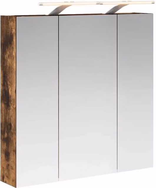 Mobiletto per specchio da Bagno | Armadio da bagno Rovere fum¨¦ 70 x 14,5 x 70 cm