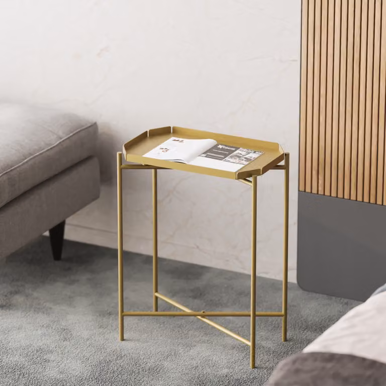 Skye Decor, Shb-009-A, tavolino, 100 % METALLO, oro, 26 x 40 x 56 cm