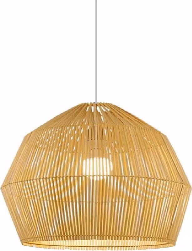 Fine Asianliving Bamboo Hanging Lamp Lampada a sospensione fatta a mano - Helene D62xH51cm Lampada a sospensione Illuminazione Paralume di bambù Tessuto Lampada Illuminazione Rotan