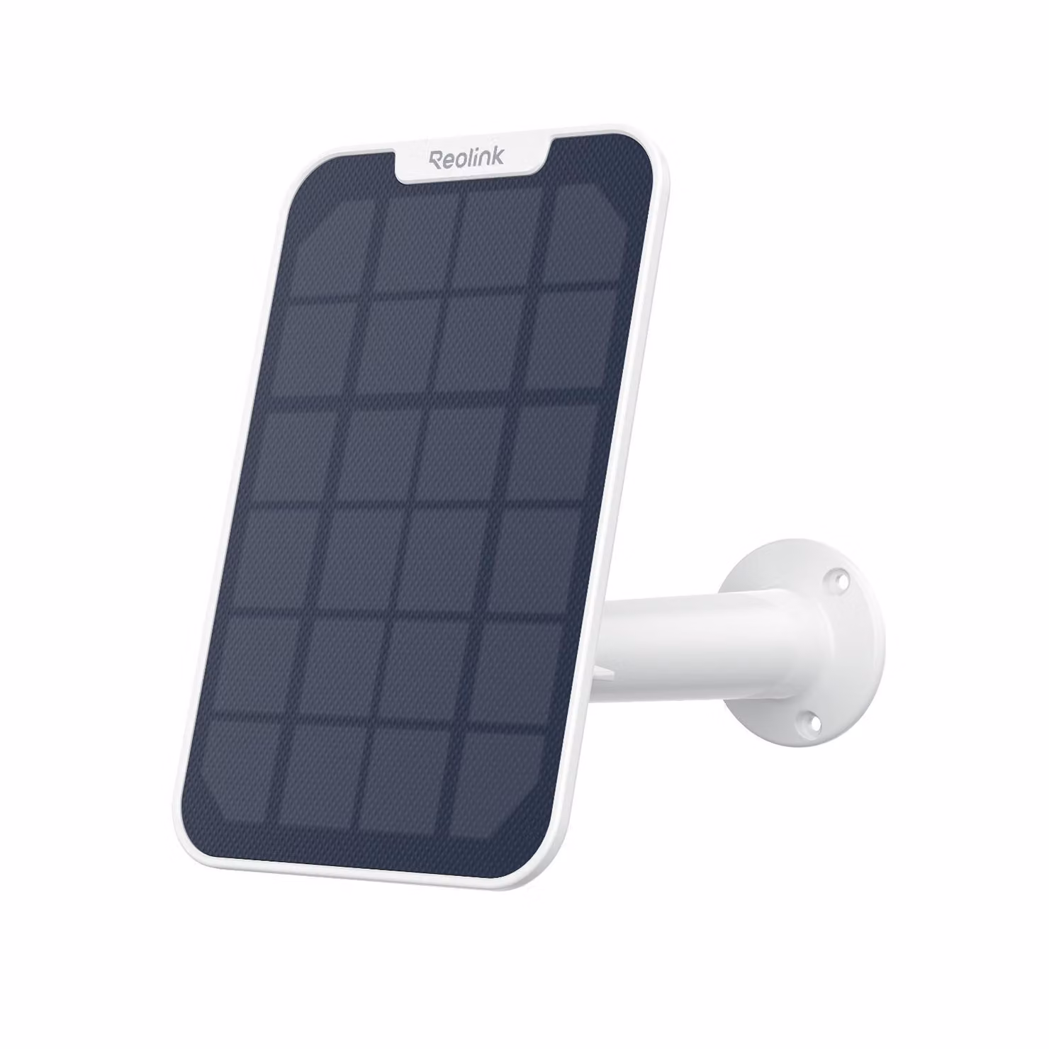 Pannello solare Reolink con cavo di 4 metri, staffa regolabile a 360°, resistente alle intemperie per uso esterno, alimentazione non stop, borsa solare mobile, bianco