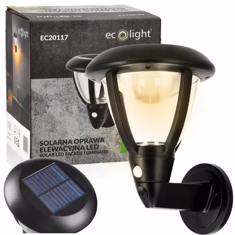 Lampada da parete a LED solare, modello SOE-3