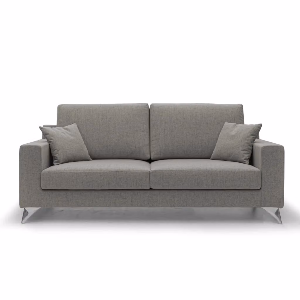Divano Michael Divani.Store in tessuto impermeabile antimacchia colore talpa L: 146 cm – 2