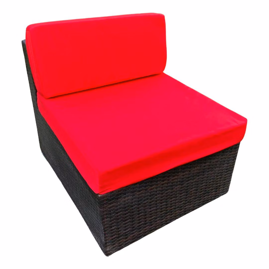 Bello Giardino | Set di fodere per cuscini - 70x70 cm + 70x30 cm - Resistenti alle intemperie - Colore rosso - Accessori per mobili da giardino