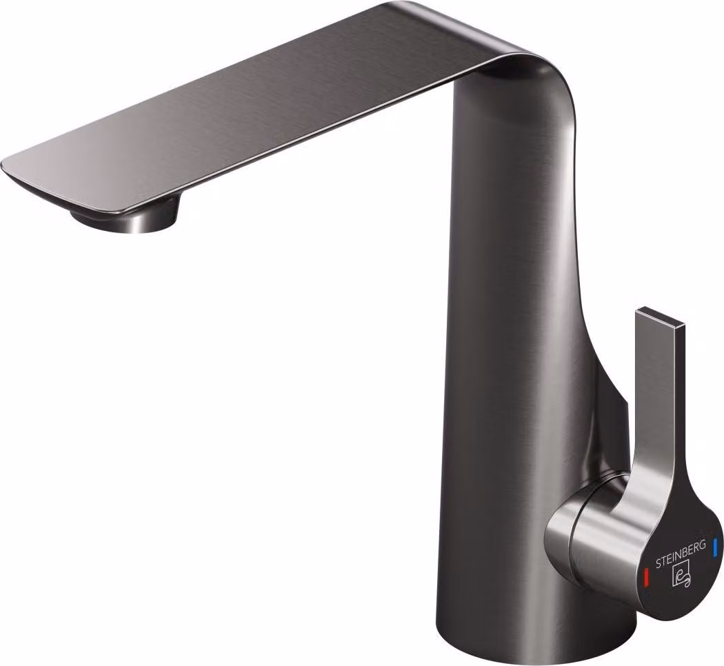 Steinberg Série 290 Mitigeur de lavabo, avec cartouche céramique, sans garniture de vidage, saillie 150mm, 2901010BGM, 2901010BGM