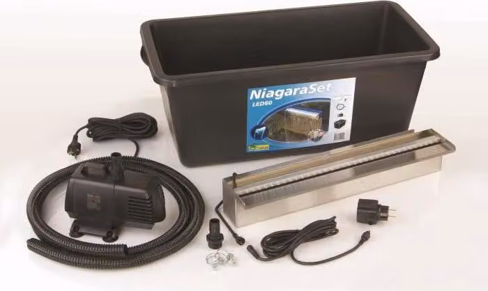 Cascata da giardino Ubbink Niagara 60 cm LED con pompa