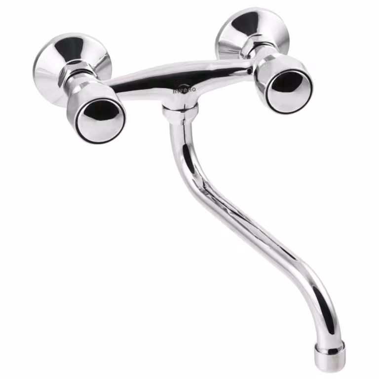 Miscelatore Da Parete Per Lavabo Con Bocca A S