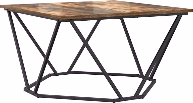 Tavolino da salotto Rovere fumé 80 x 80 x 45 cm