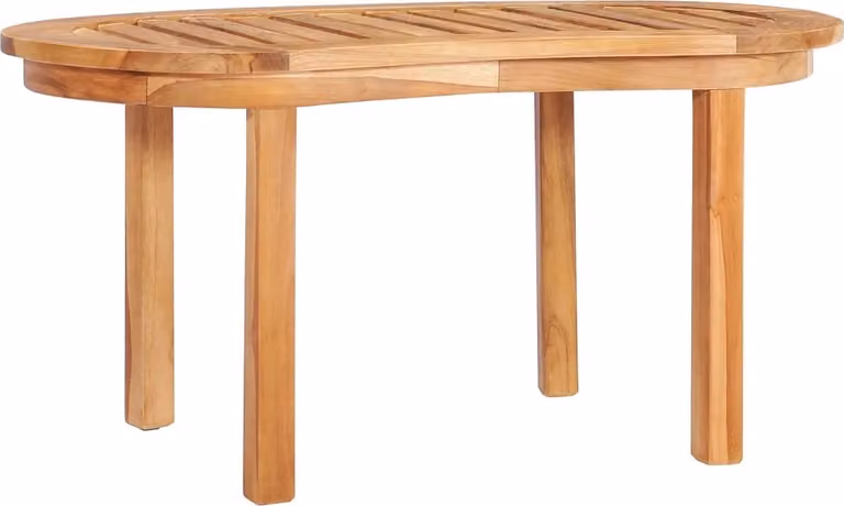 The Living Store tavolino 90x50x45 cm in legno massiccio teak