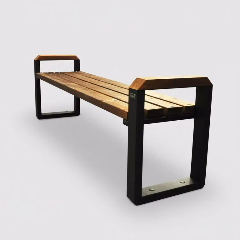 Panchina da giardino Panchina fissa Panchina in legno Legno marrone chiaro 100 cm Mogano