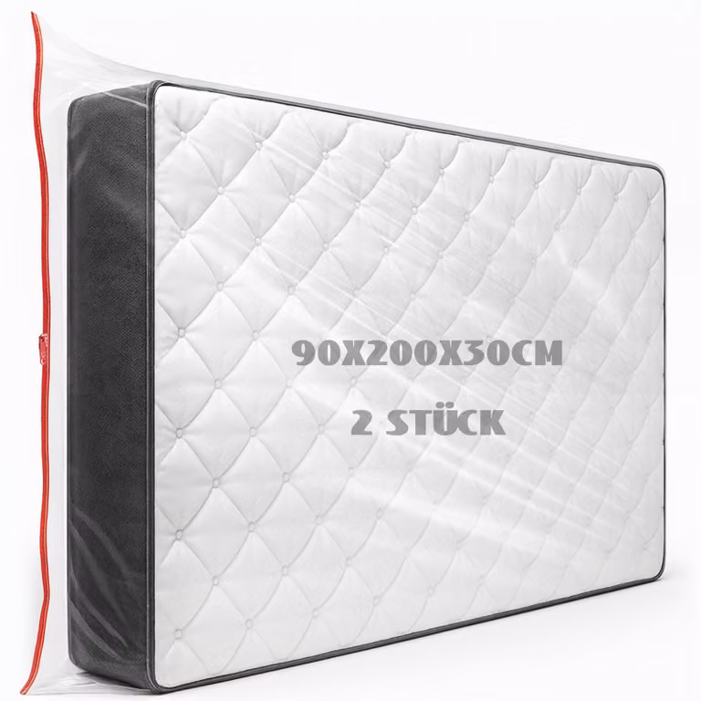 Coprimaterasso 90x200x30 cm, 2 pezzi, impermeabile, resistente agli strappi