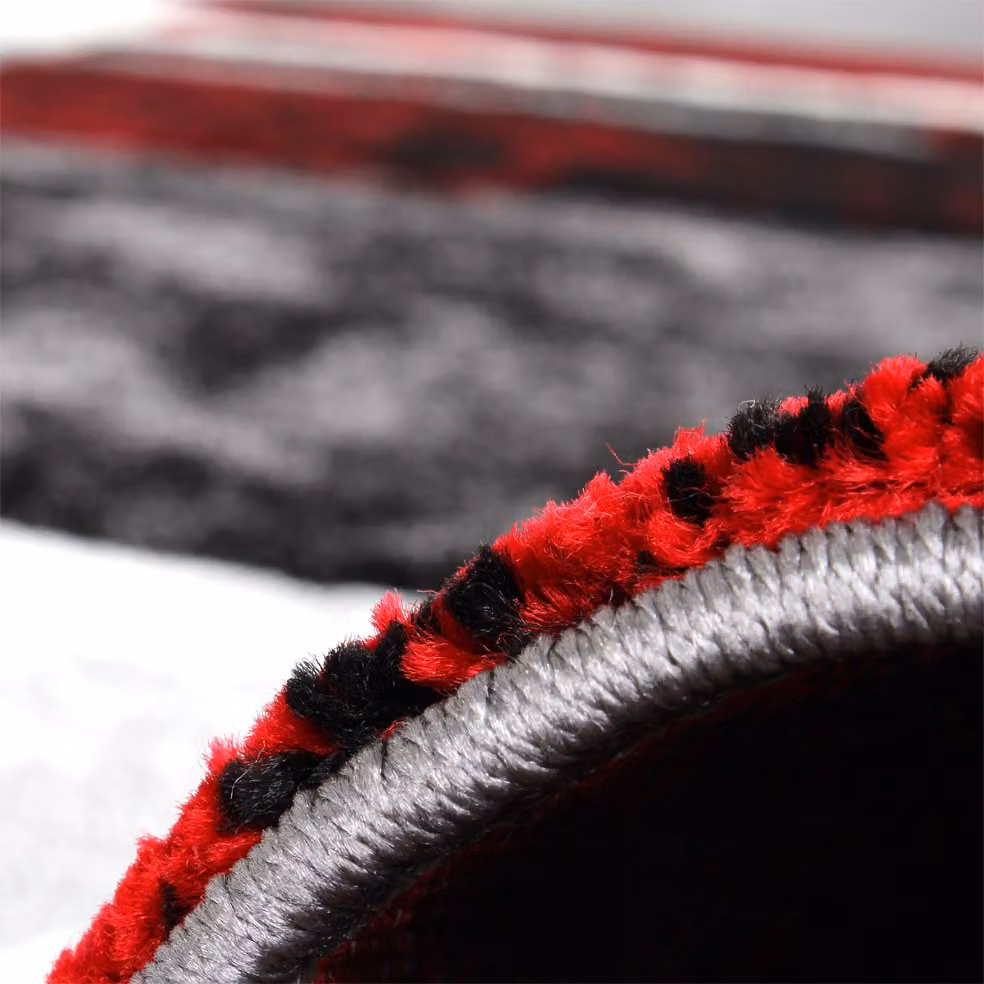 Tappeto moderno Diamora geometrico rosso, nero, grigio e bianco L: 240 cm, P: 330 cm – 2