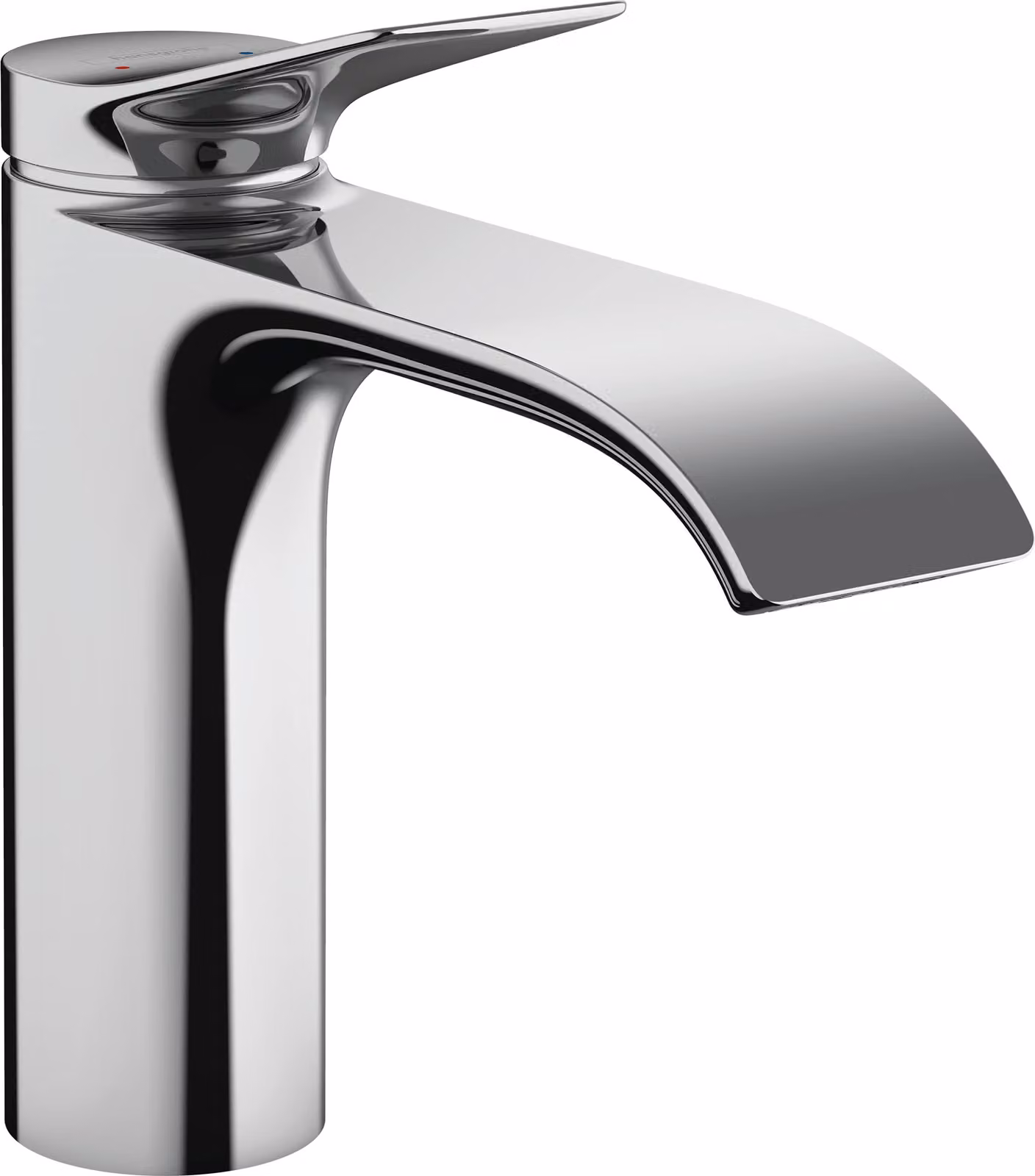 Rubinetto per lavabo, bocca di colata da 110 mm, tecnologia EcoSmart, finitura cromata