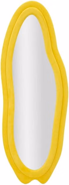 Specchio Da Muro Chanele Giallo cm 60x4x160