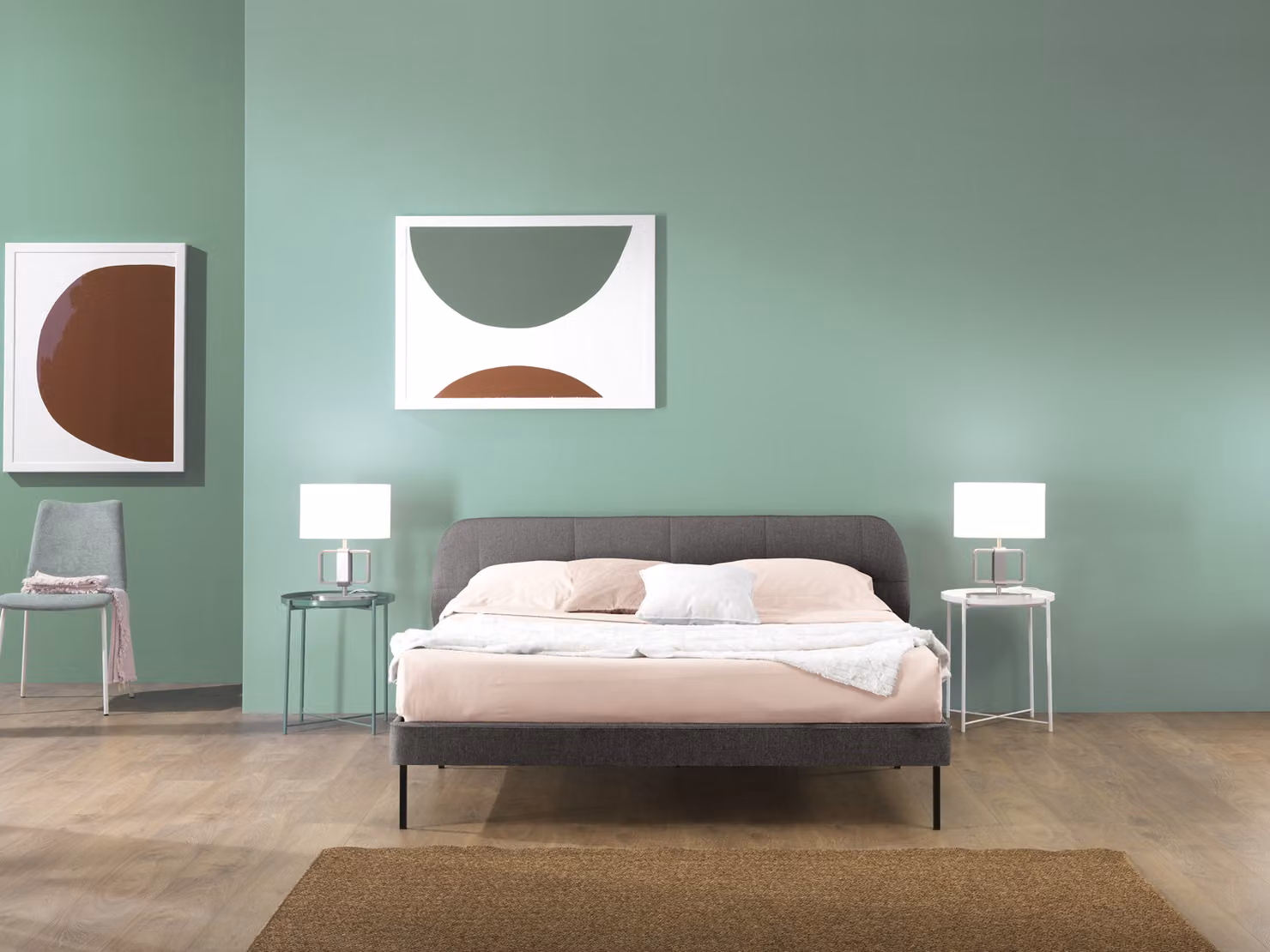 Letto MADRID 160 x 200 cm Tortora