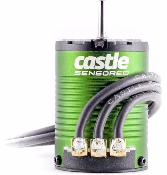 Motore per modellismo Castle 1406, 4600 giri al minuto per volt, con sensore