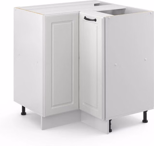 Mobile ad angolo cucina R-Line Bianco rustico/Bianco 75.6 cm senza piano di lavoro Vicco