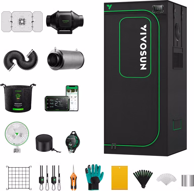 VIVOSUN Smart Grow Kit 80x80x200 220 Watt (Set completo)
