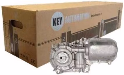 Kit per cancelli a battente Key Automation Under Kit Kund2es per anta da 3,5 m, 230 VAC, interrato, bianco e argento