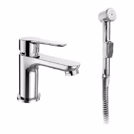 Mereo Zuna - Miscelatore per lavabo con doccia bidet, cromo CB10105Z