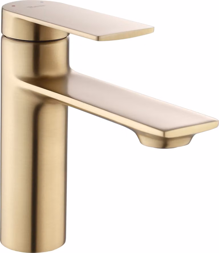 Rea My1902-2Gg Rubinetto per lavabo Storm a spazzola bassa oro