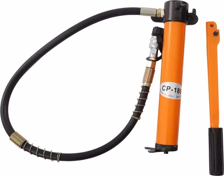 Pompa idraulica manuale, pressione 70Mpa, serbatoio olio 350CC, ARANCIONE ROSSO