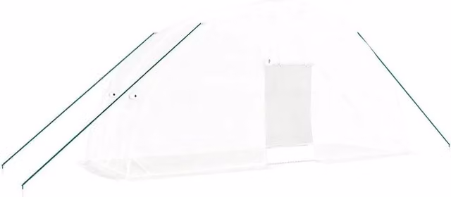 Serra con Telaio in Acciaio Bianco 12 m2 6x2x2,85 m CFW1216508