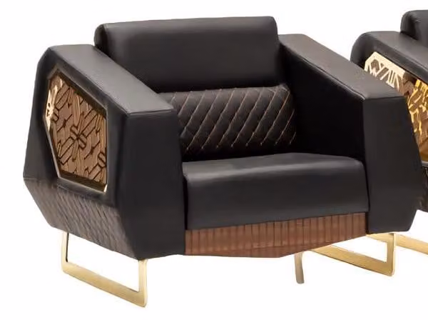 Elegant Sessel Relax Couch Bequem Kunstledersessel Arbeitszimmer Wohnzimmer
