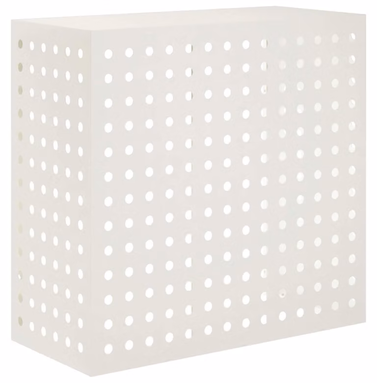 Coperchio per aria condizionata bianco 110 x 50 x 105 cm acciaio