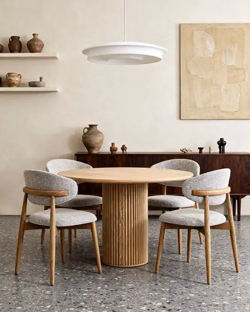 Sedia in Legno Daphne, Colore Noce/Argilla