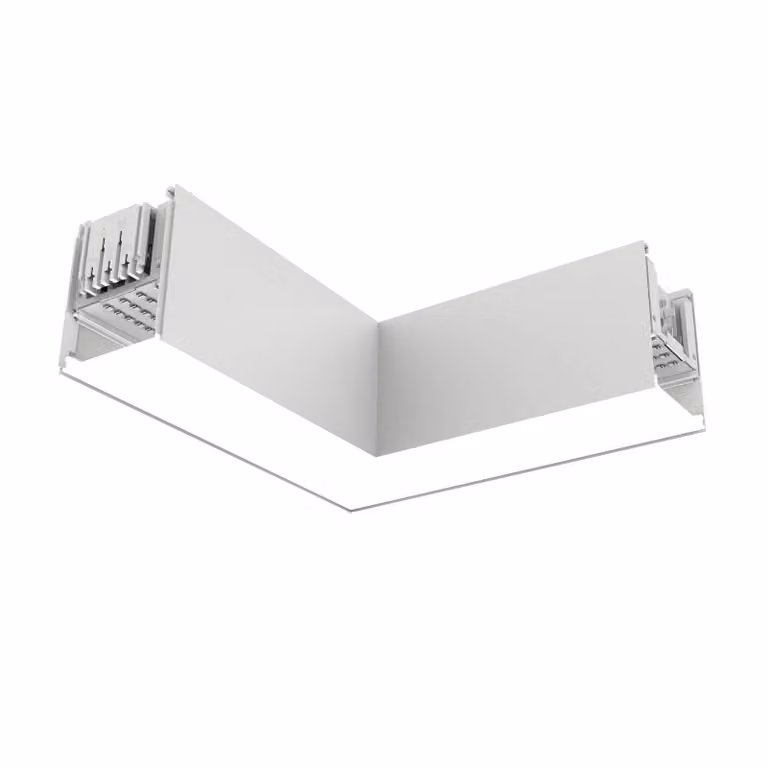 The Light Group Modulo angolare SLC LED Click L, CA, collegamento a destra, bianco Click, dimmerabile, Bianco / Opale, Soggiorno / Sala da pranzo, Alluminio, Moderno