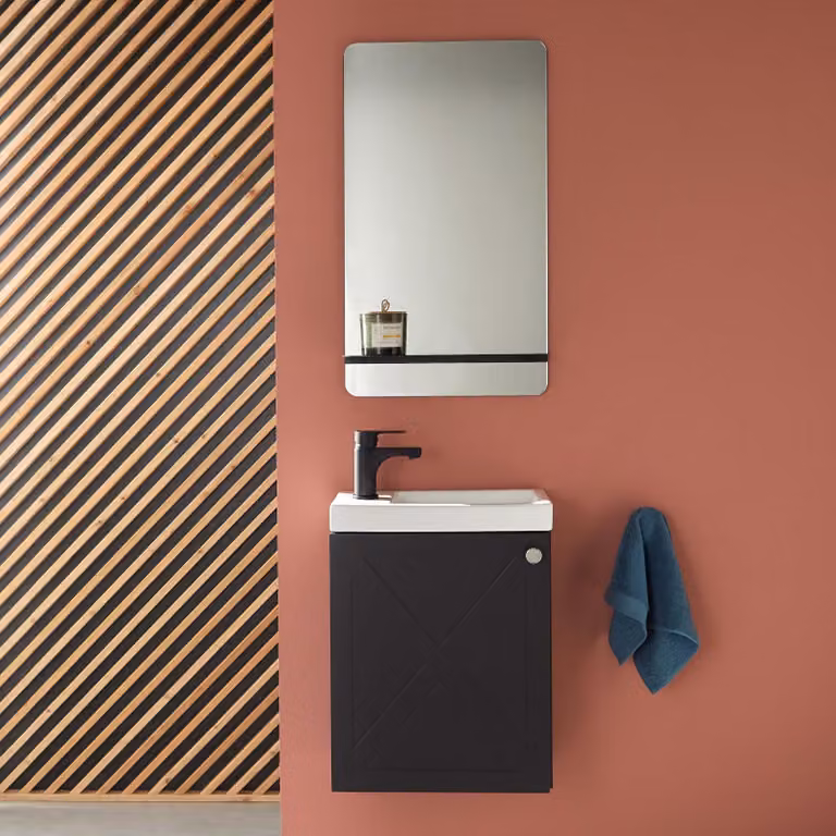 Mobile lavabo AVA + specchio + set rubinetto
