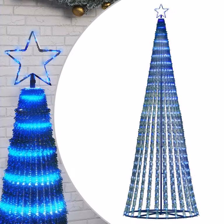 Albero di Natale a LED 475 LED blu 247 cm