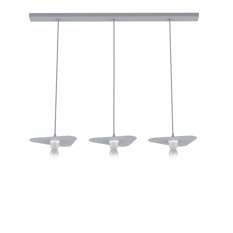Lampada A Sospensione Cloud Lineare A 3 Luci, Monocolore Opaca