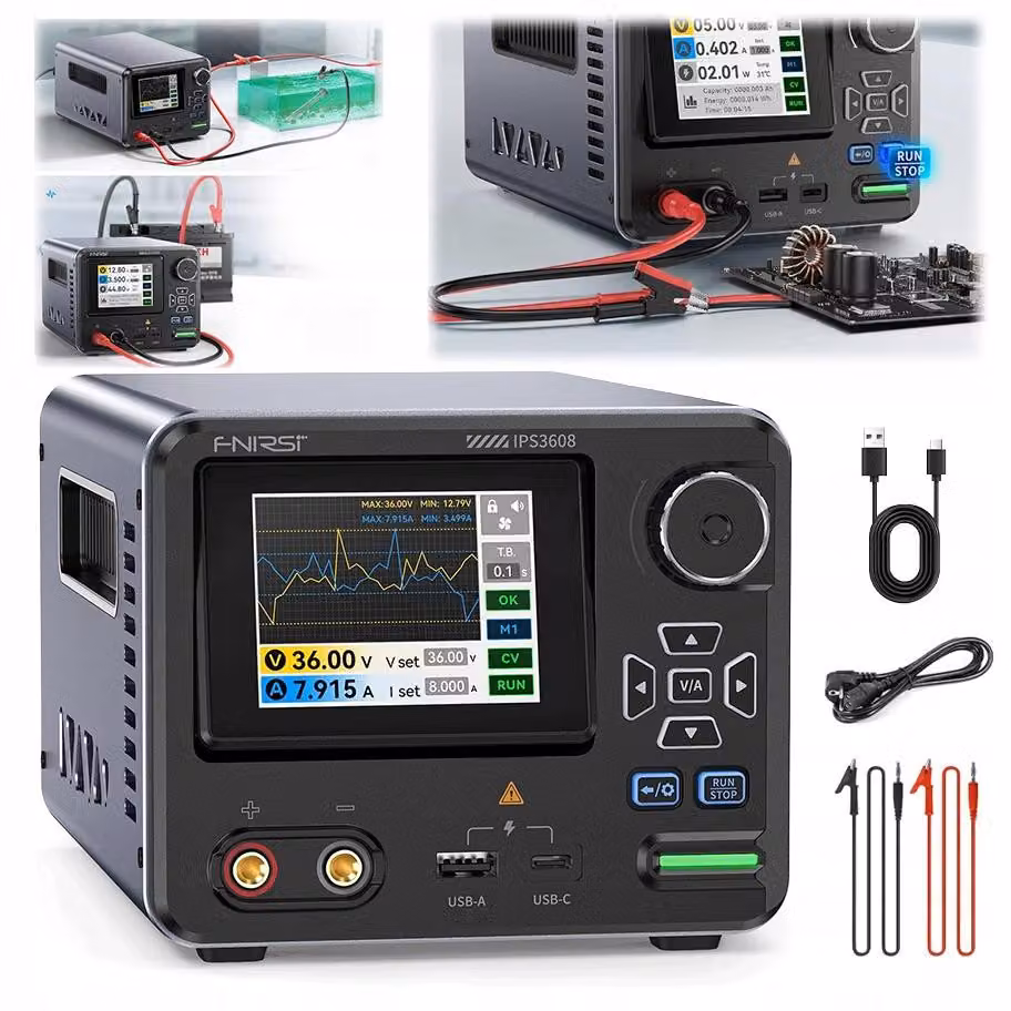 Alimentatore da laboratorio a corrente continua 36 V, 8 A, 285 W Fnirsi IPS3608