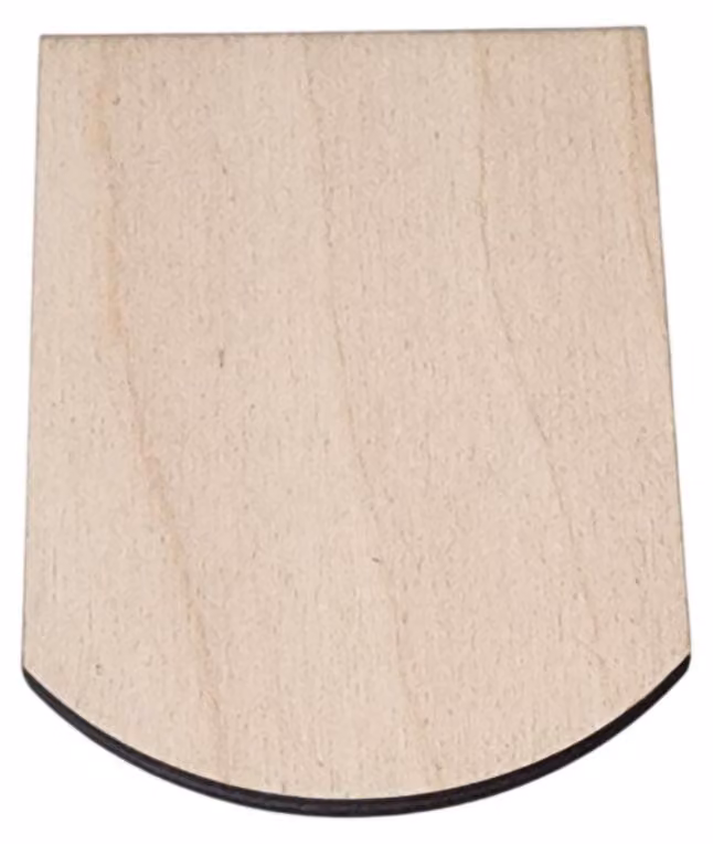 100 tegole in legno a forma di coda di castoro, dimensioni: 60 mm x 80 mm x 4 mm