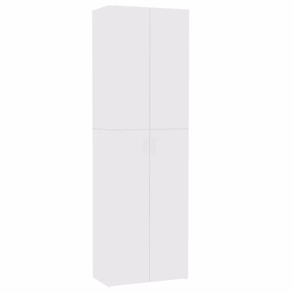 Armadio da ufficio e archivio vidaXL bianco con ante a battente e ripiani regolabili in legno MDF L: 60 cm, P: 32 cm, H: 190 cm – 2