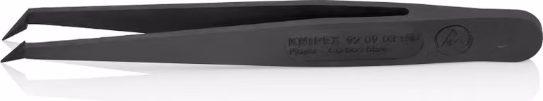 KNIPEX 92 09 03 ESD Pinzetta in plastica ESD liscia 110 mm