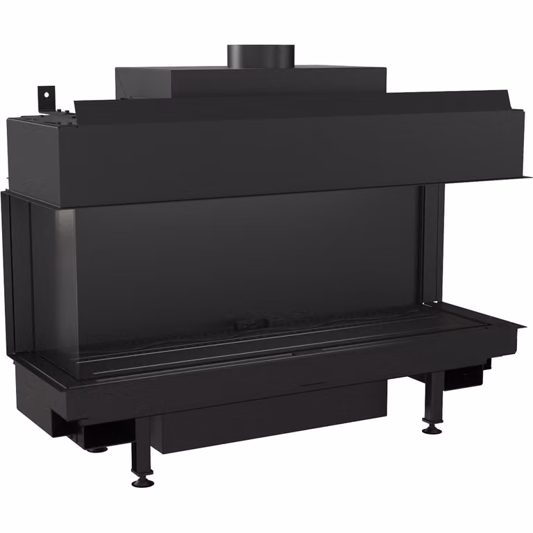 Caminetto a gas LEO 100 trifacciale a propano ∅ 100/150 8,2 kW