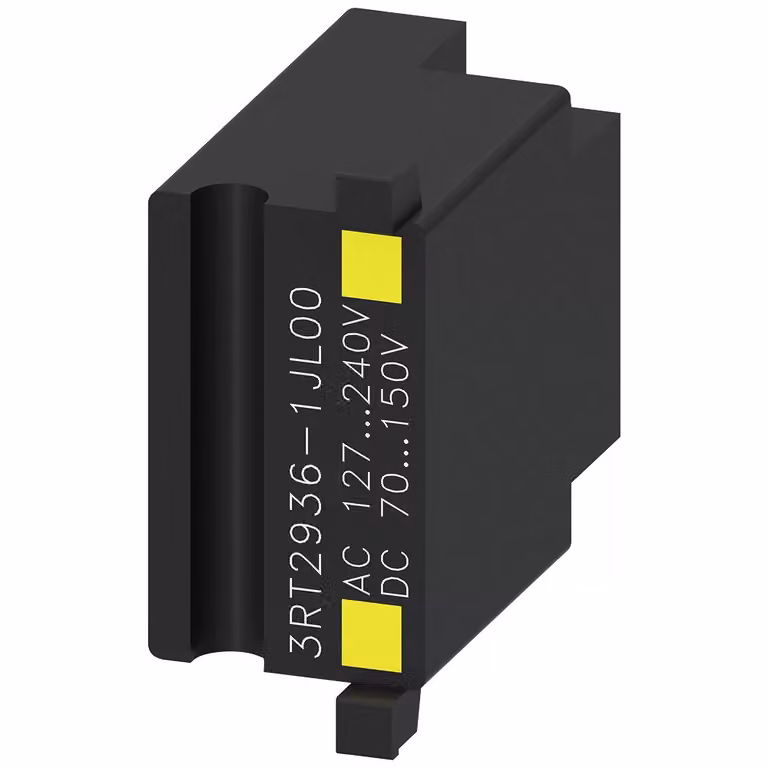 Limitatore di sovratensione Siemens, varistore con LED, CA 127-240 V, CC 70-150 V 3RT29361JL00