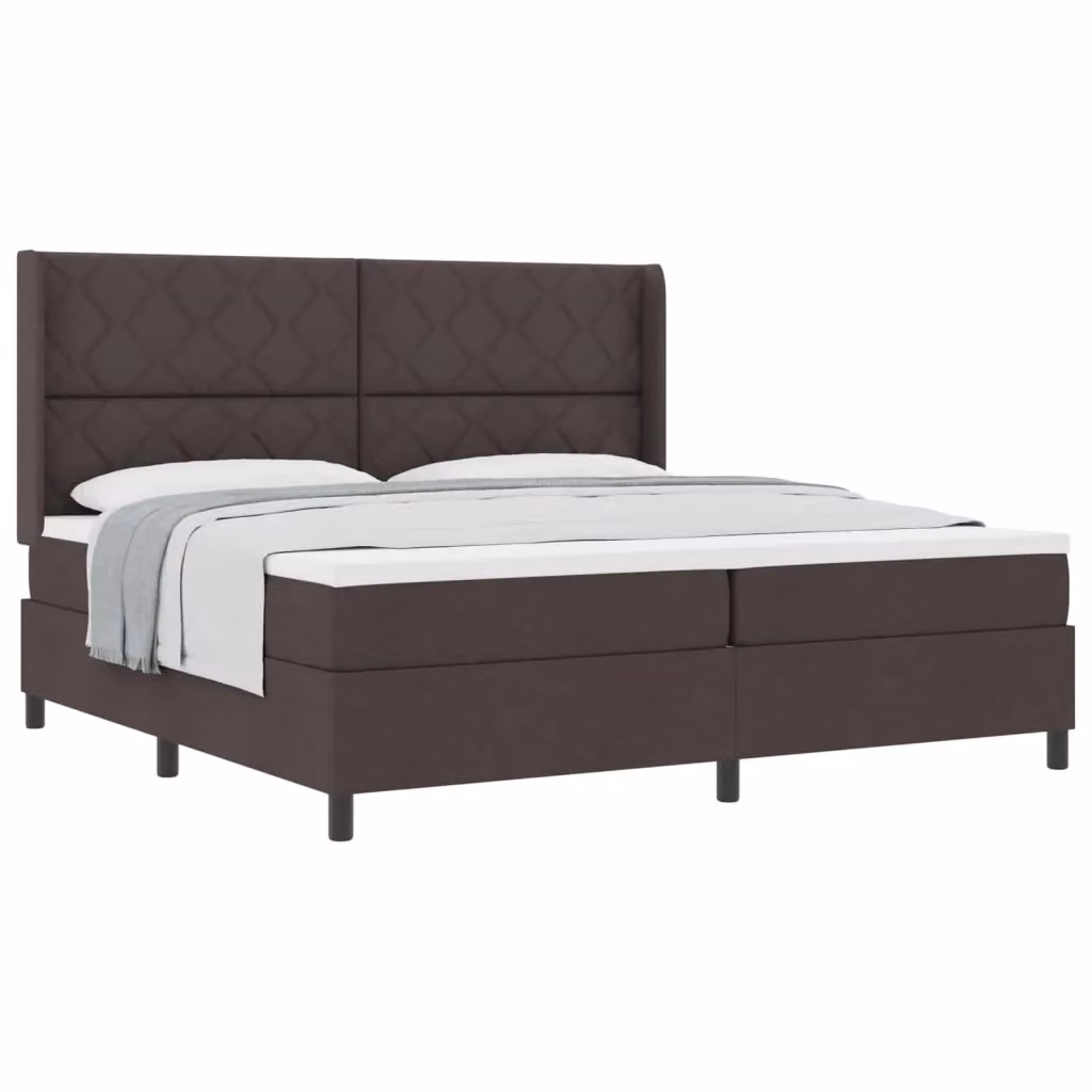 Letto ibrido vidaXL con materasso in tessuto Marrone, L 200 x P 200 x H 280 cm – 2