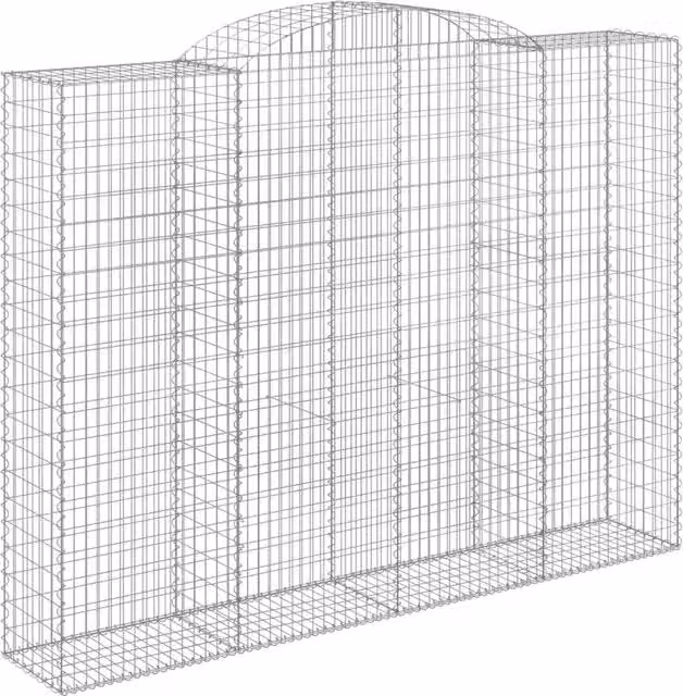 Cesto Gabbione ad Arco 300x50x220/240 cm Ferro Zincato