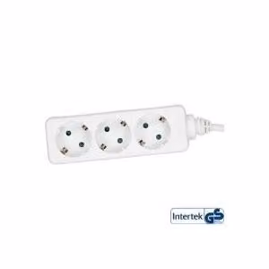InLine - Steckdosenleiste - Schuko 3-Fach - 230V - 3500W - 5,0m- Weiss (16435W)