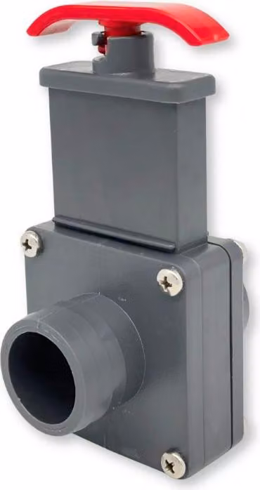 Valvola a saracinesca in PVC 38 x 38 mm
